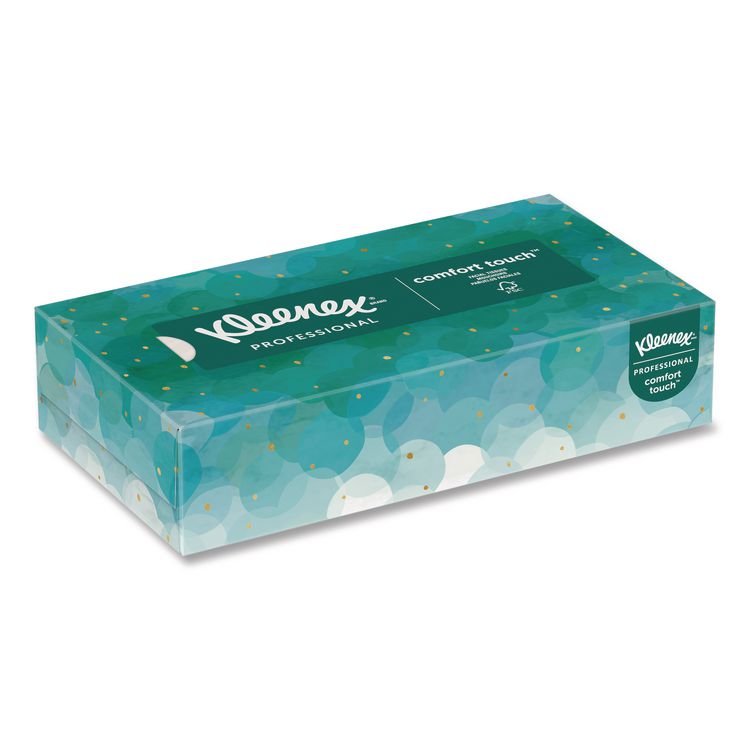 Kleenex White Facial Tissue for Business, Pop-Up Box, 2-Ply, 100 Sheets/Box (KCC21400BX)