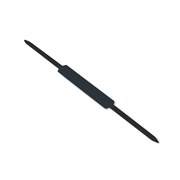 ACCO Premium Self-Adhesive Two-Prong Paper Fastener Bases, 1" Capacity, 2.75" Center to Center, Silver, 100/Box (ACC70011)