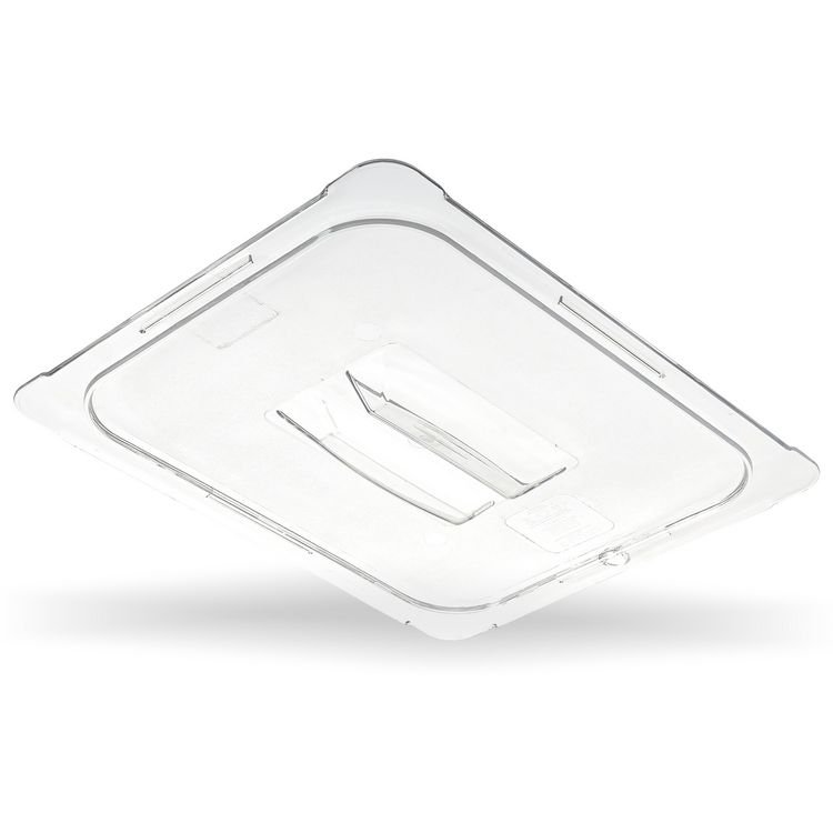 Carlisle StorPlus Polycarbonate Handled Universal Lid, 12.88 x 20.75 x 0.88, Clear, Plastic (CFS10210U07)
