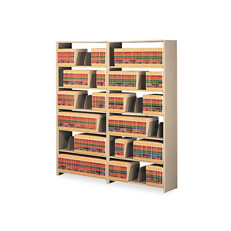 Tennsco Snap-Together Steel Seven-Shelf Closed Starter Set, 36w x 12d x 88h, Sand (TNN1288PCSD)