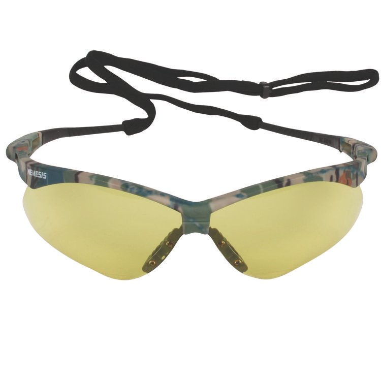 KIMBERLY-CLARK PROFESSIONAL Nemesis Safety Glasses, Camouflage Half Frame, Yellow Dual Lens, 12/Carton (ANS22610CT)