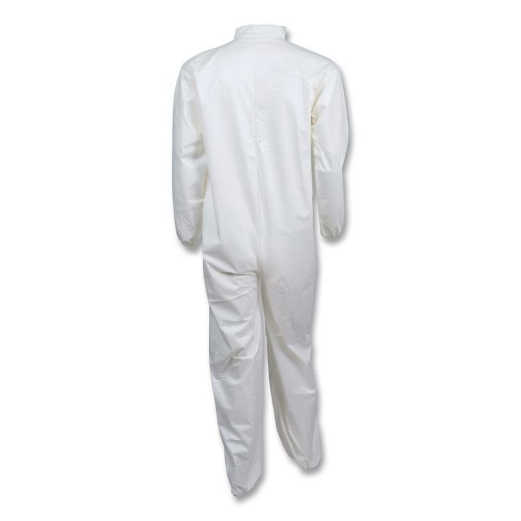 KIMBERLY-CLARK PROFESSIONAL A40 Coveralls, Open Wrists and Ankles, Medium, White, 25/Carton (ANS44312)