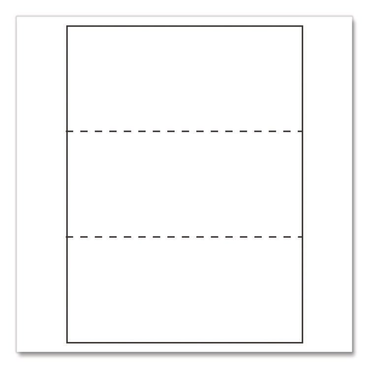 DOMTAR PAPER Custom Cut-Sheet Copy Paper, 92 Bright, Micro-Perf Every 3.66", 20 lb Bond, 8.5 x 11, White, 500 Sheets/Ream, 5 Reams/Carton (DMR851332CT)