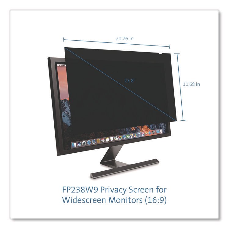 ACCO BRANDS, . Privacy Filter for Widescreen Monitor for 23.8" Flat Panel Monitor, 16:9 Aspect Ratio (KMWK60731WW)
