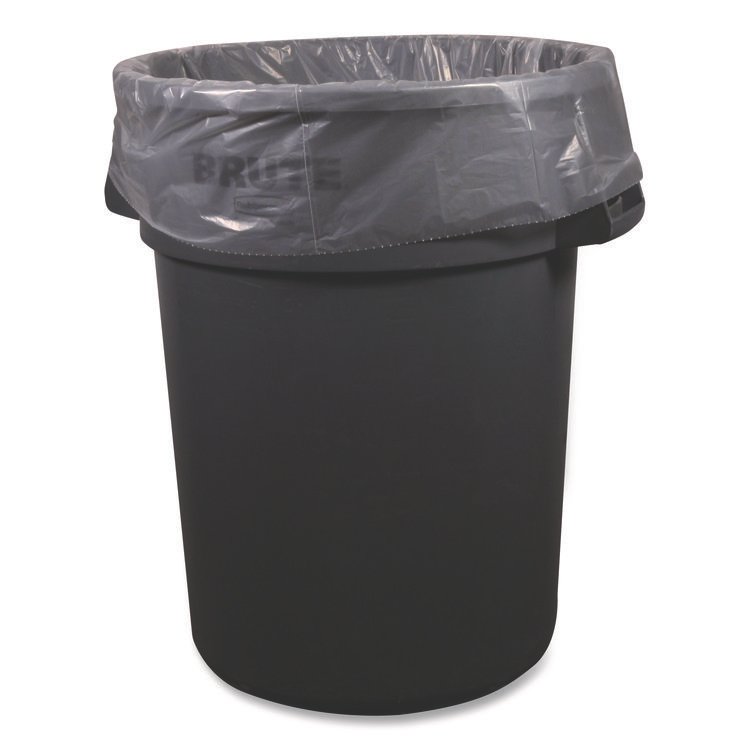 BOARDWALK Low-Density Waste Can Liners, 44 gal, 1.3 mil, 37 x 50, Clear, Perforated Roll, 100/Carton (BWK375013CL)
