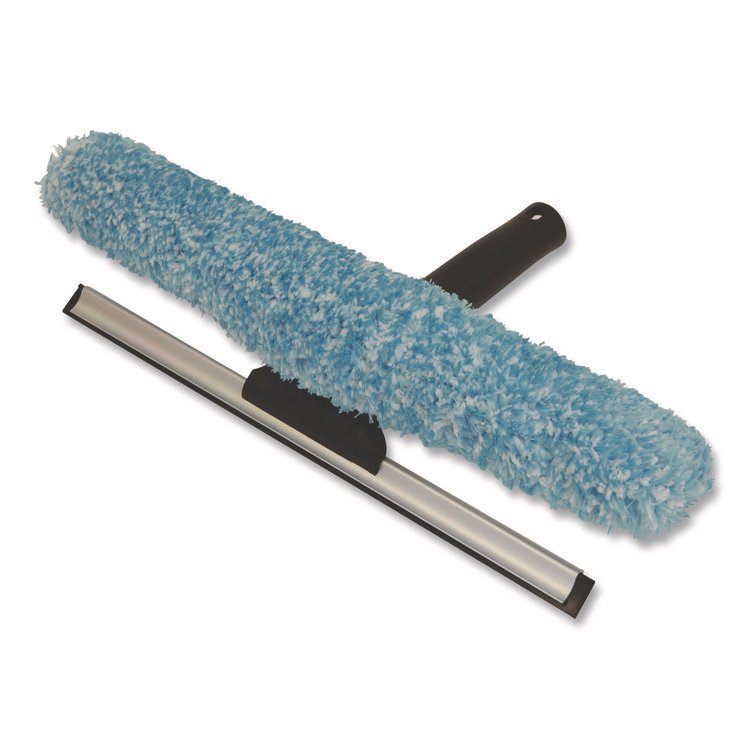 BOARDWALK Combo Window Washer and Squeegee, 12" Wide Blade, Black (BWKWWSQ12)