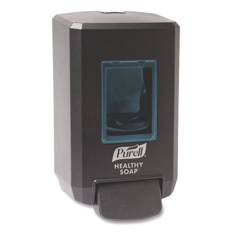 GO-JO INDUSTRIES CS4 All-Weather HEALTHY SOAP Dispensing System, 1,250 mL, 6.87 x 4.85 x 11.74, Graphite (GOJ553401)