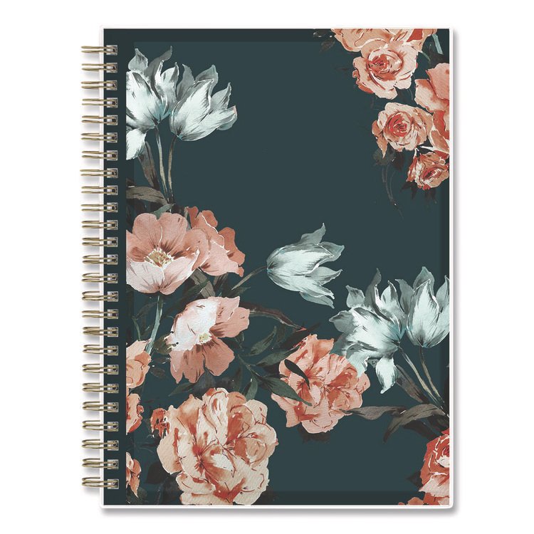 BLUE SKY Life Note-It Dania Weekly/Monthly Planner, Floral Artwork, 8.63 x 5.88, Teal/Pink/Blue Cover, 12-Month (Jan to Dec): 2026 (BLS139478)