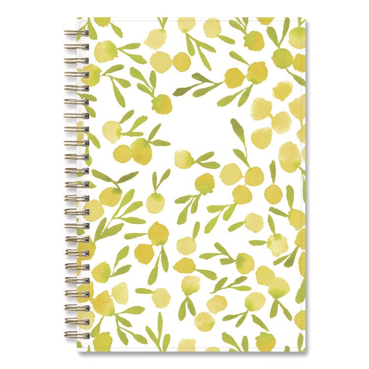 BLUE SKY Mimosa Weekly/Monthly Planner, 8 x 5, Lemon Artwork, Yellow/Green/White Cover, 12-Month (Jan to Dec): 2026 (BLS149061)
