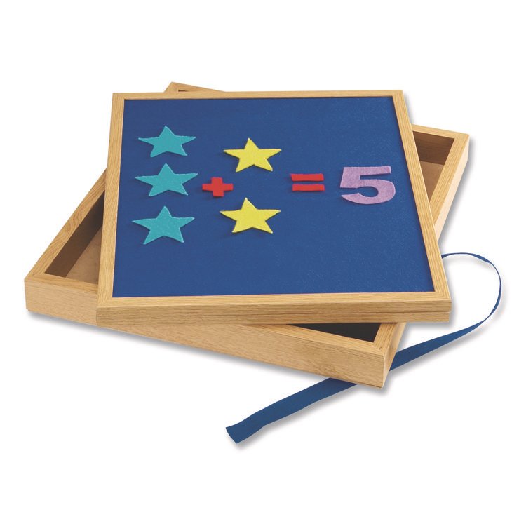 LEARNING RESOURCES Double-Sided Tabletop Easel, 15.75" x 17.5", White/Blue Surface (LRNLER7286)