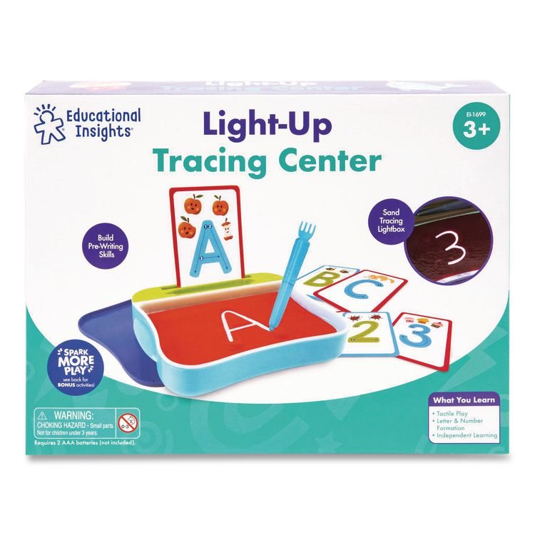 EDUCATIONAL INSIGHTS, Light-Up Tracing Center, Pre-K to K (EII1699)