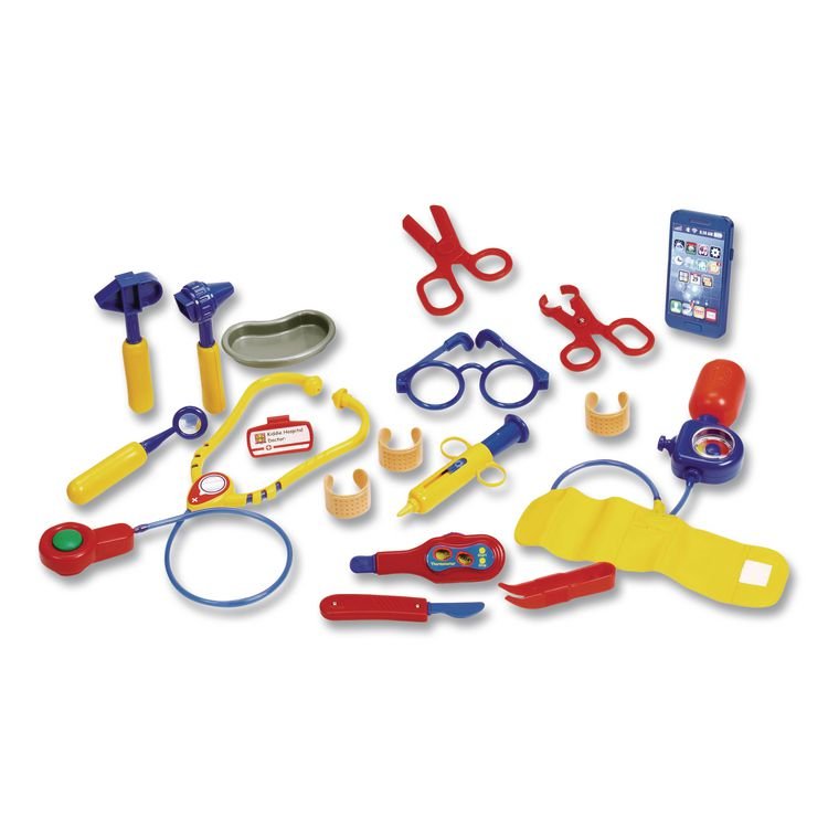 LEARNING RESOURCES Pretend and Play Doctor Set, Ages 3 and Up, 19 Pieces (LRNLER9048)