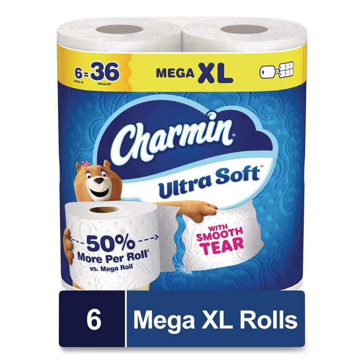 PROCTER & GAMBLE Ultra Soft Bathroom Tissue, Septic Safe, 2-Ply, White, 312 Sheets/Roll, 18 Rolls/Carton (PGC19369)