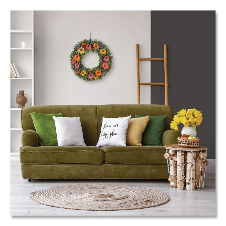 NATIONAL TREE COMPANY Spring Wreath, 18.1" x 18.1" x 3.9", Assorted Colors (NTTEG7919B01231)