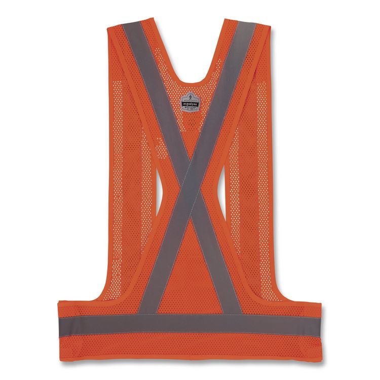 TENACIOUS HOLDINGS, . GloWear 8142BA Type O Class 1 Breakaway Hi-Vis Safety Vest, Polyester, Large/X-Large, Orange (EGO27023)