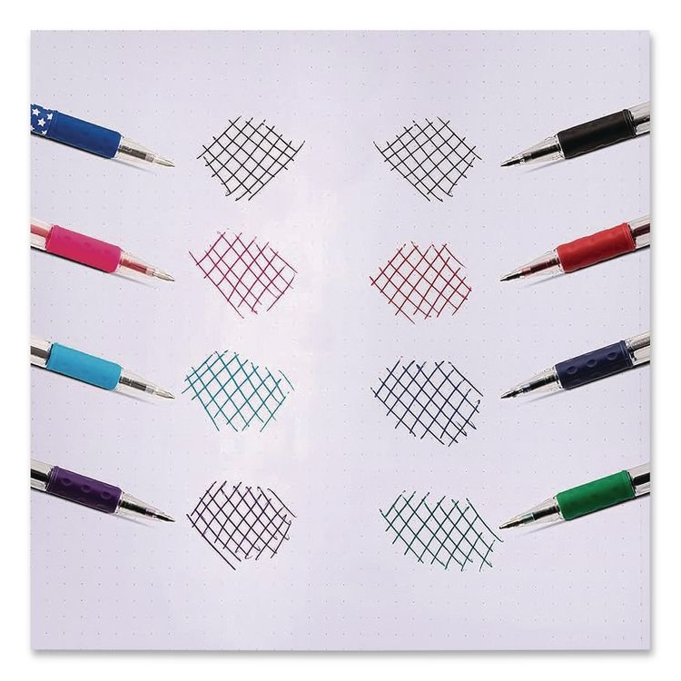 PENTEL OF AMERICA R.S.V.P. Ballpoint Pen, Stick, Fine, 0.7 mm, Assorted Ink and Barrel Colors, 5/Pack (PENBK90BP5M)