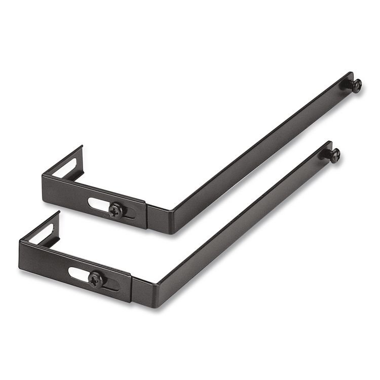 OFFICEMATE INTERNATIONAL CORP. Metal Partition/Wall Hangers, Black, 2/Set (OIC21460)