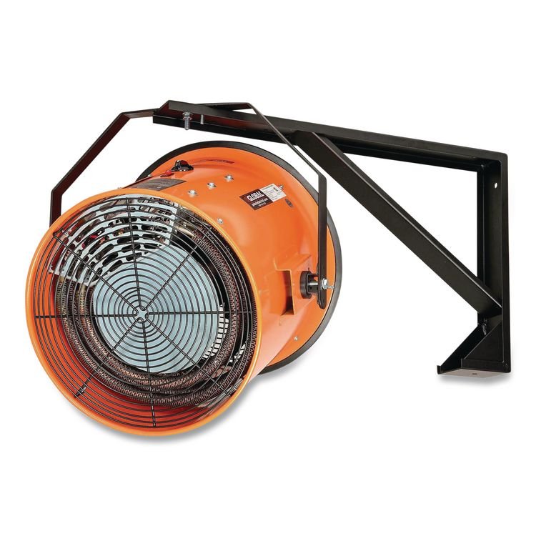GLOBAL INDUSTRIAL Electric Salamander Heater with Adjustable Thermostat, 208 V, 15,000 W, 23.03 x 34.75 x 24.68, Orange (GBE653566)