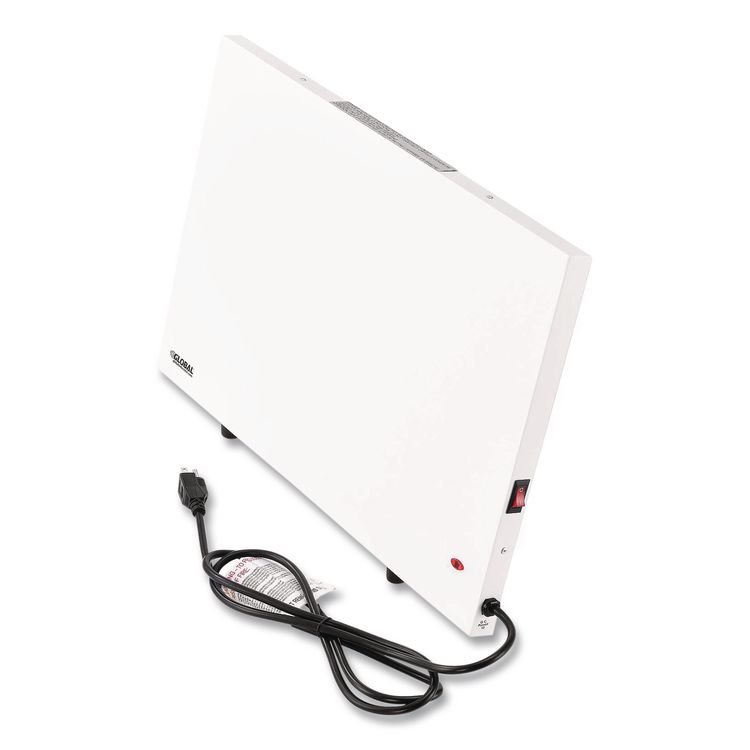 GLOBAL INDUSTRIAL Radiant Panel Heater, 120 W, 22.43 x 1.06 x 14.87, White (GBE246097)