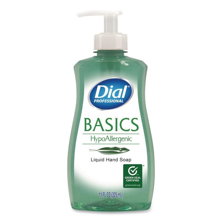 DIAL PROFESSIONAL Basics Hypoallergenic Liquid Hand Soap, Floral, 11 oz, 12/Carton (DIA35488)