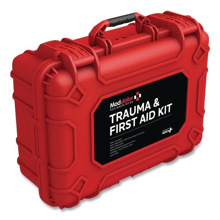 AERO HEALTHCARE Trauma Kit - Rugged Hard Case, 286 Pieces (AOHM610)