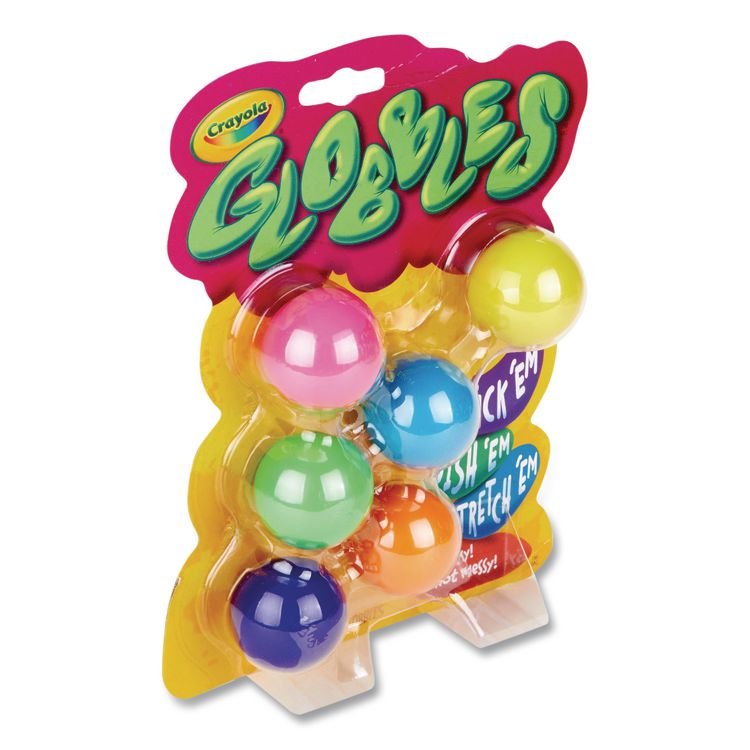 BINNEY & SMITH / CRAYOLA Globbles Squish Toys, Ages 4 and Up, Assorted Colors, 6/Pack (CYO747294)