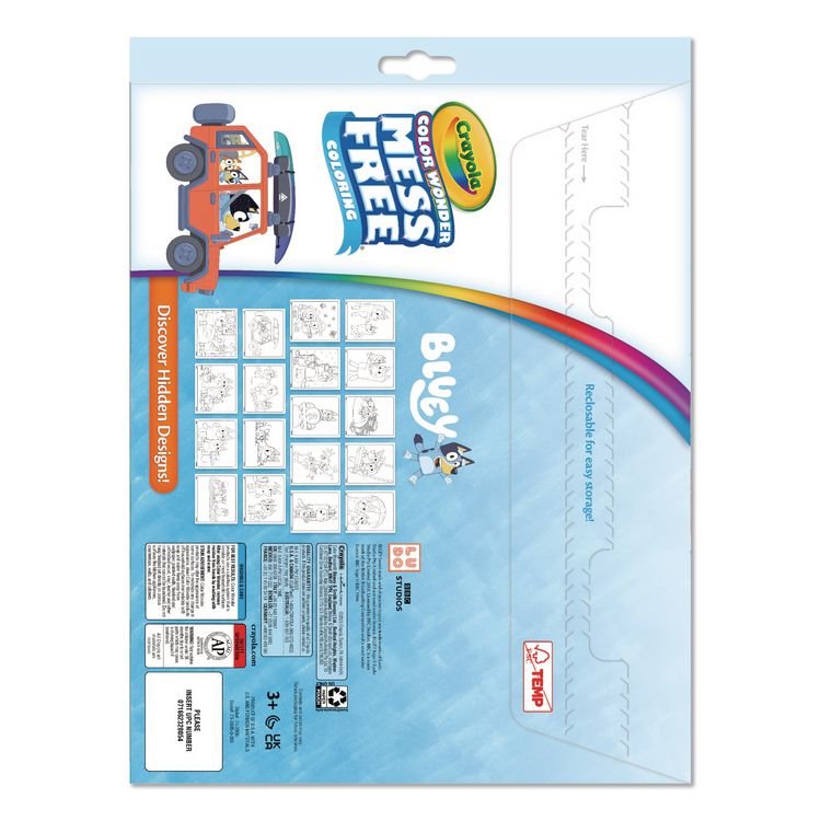 BINNEY & SMITH / CRAYOLA Color Wonder Bluey Coloring Book, Ages 3 and Up, 18 Pages (CYO752805)
