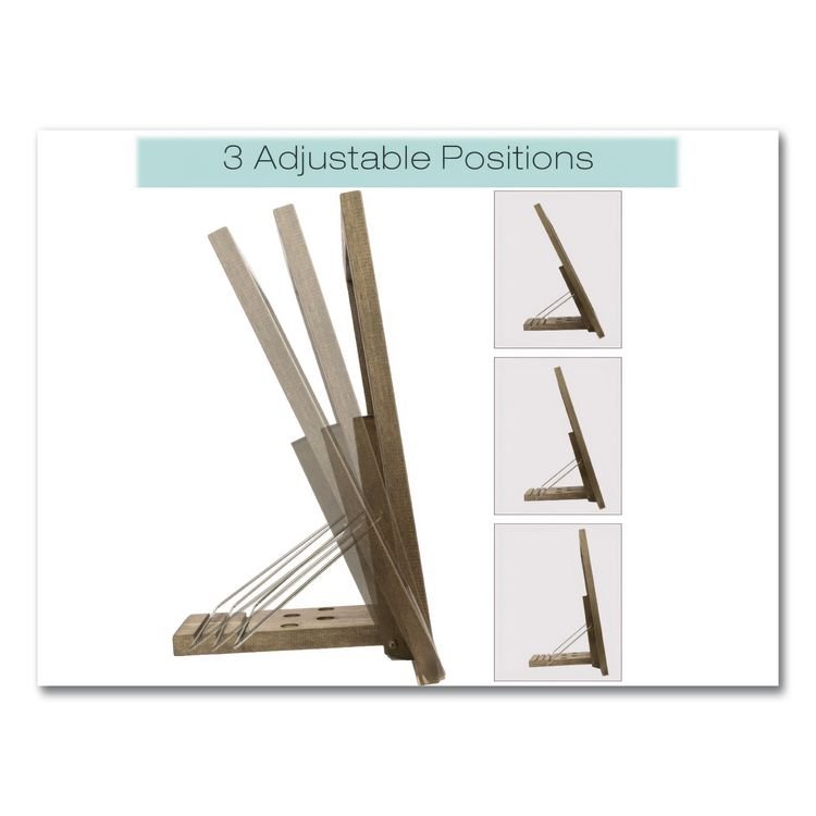 EXCELLO GLOBAL PRODUCTS Magnetic Tabletop Chalkboard, Black Surface, Brown Wood Frame, 11 x 15 (EXOEGPHD0100S)