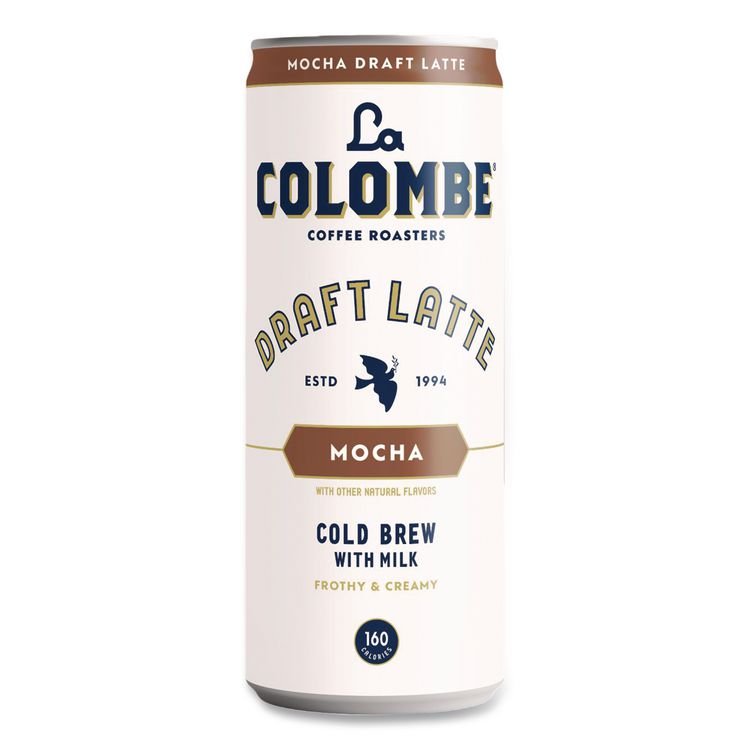 LA COLOMBE COFFEE ROASTERS Draft Latte Cold Brew, Mocha Latte, 11 oz Can, 12/Carton (LALLCT00500)