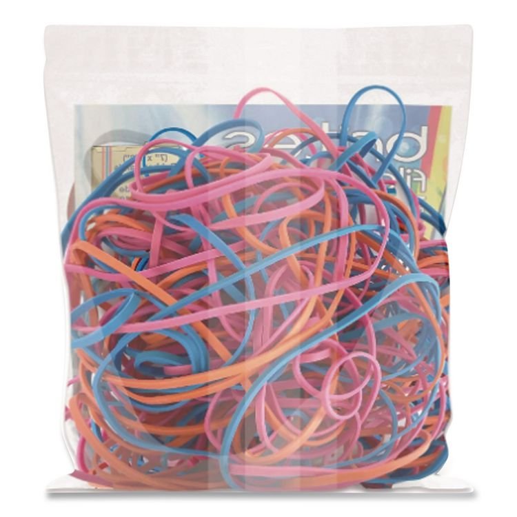ALLIANCE RUBBER Reusable Solutions File Bands, Size 117B, Assorted Colors, 50/Pack (ALL509906)