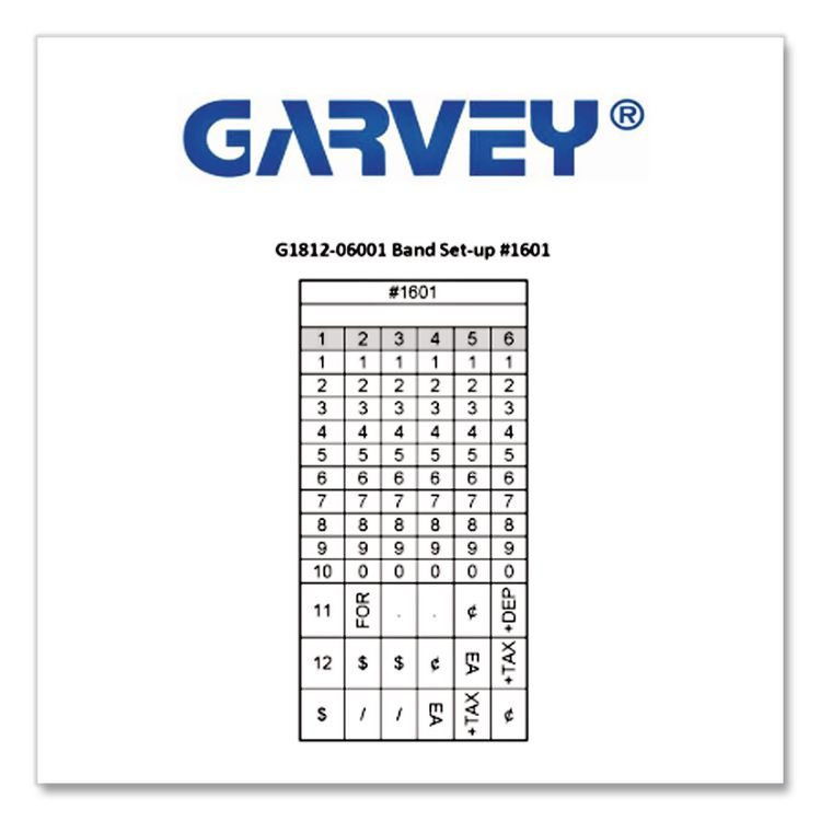 CONSOLIDATED STAMP G-Series 18 Labeler, 1 Line, 6 Characters/Line, 18 mm x 12 mm Labels (GRVG181206001)
