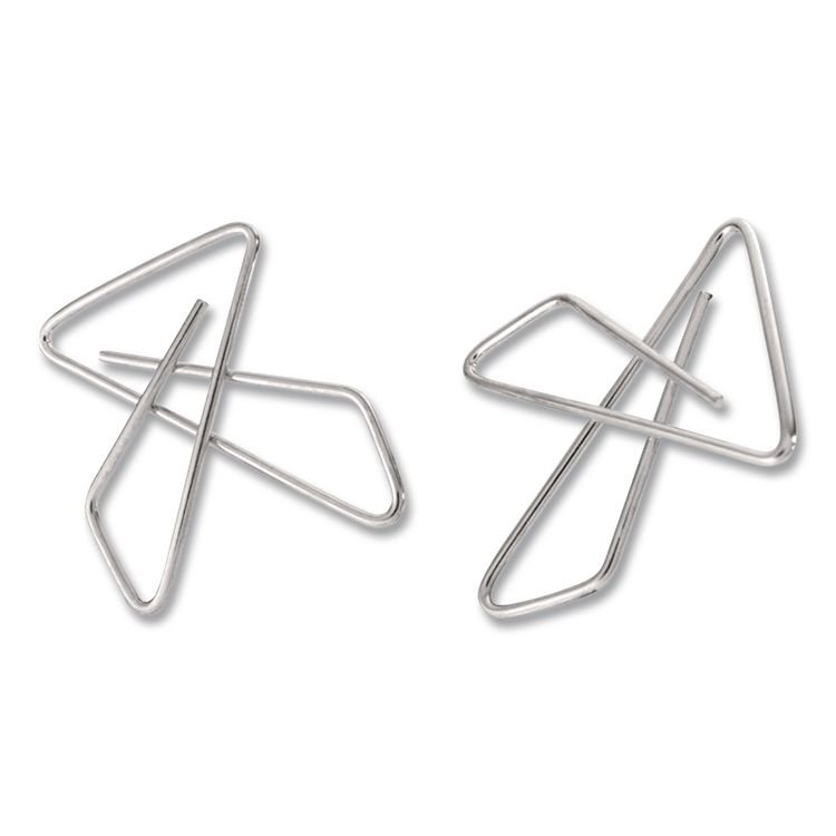 OFFICEMATE INTERNATIONAL CORP. OIC Ideal Butterfly Clamps, #2, Silver, 50/Box (OIC378812)