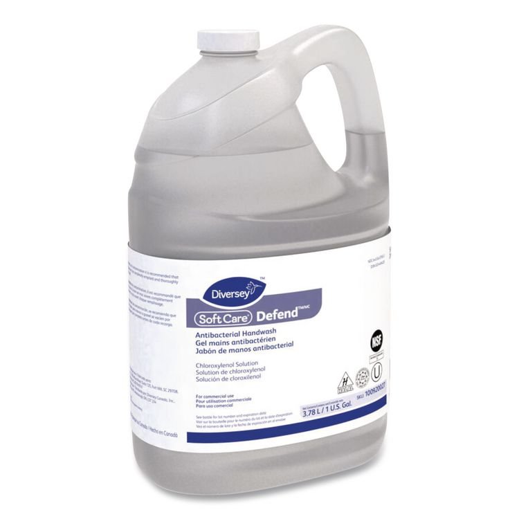 DIVERSEY Soft Care Defend Antibacterial Handwash for IntelliCare Dispensers, Medicinal Scent, 1 gal, 4/Carton (DVO100920027)
