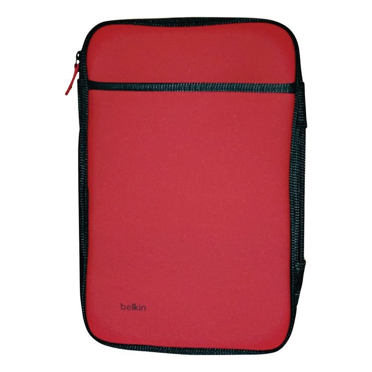 BELKIN COMPONENTS Laptop Sleeve, Fits Devices Up to 11", Neoprene, 12 x 8, Red (BLKB2B081C02)