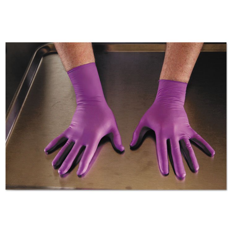 KIMBERLY CLARK PURPLE NITRILE Exam Gloves, Powder-Free, Medium, 6 mil Thick, 9.5" Long, Purple, 500/Carton (ANS50602)