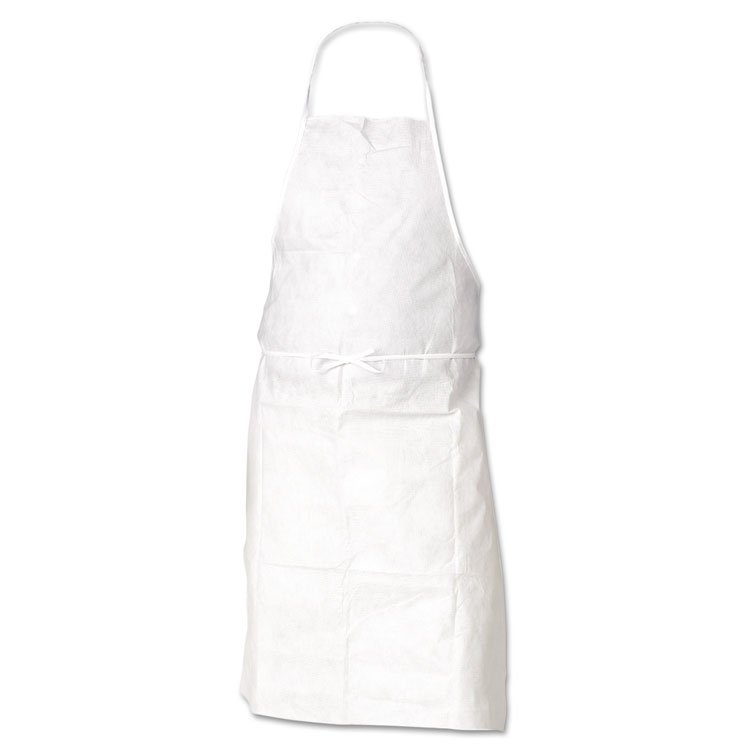 KIMBERLY-CLARK PROFESSIONAL A10 Light Duty Aprons, 28 in. x 36 in., One Size Fits Most, White, 100/Carton (ANS43744)