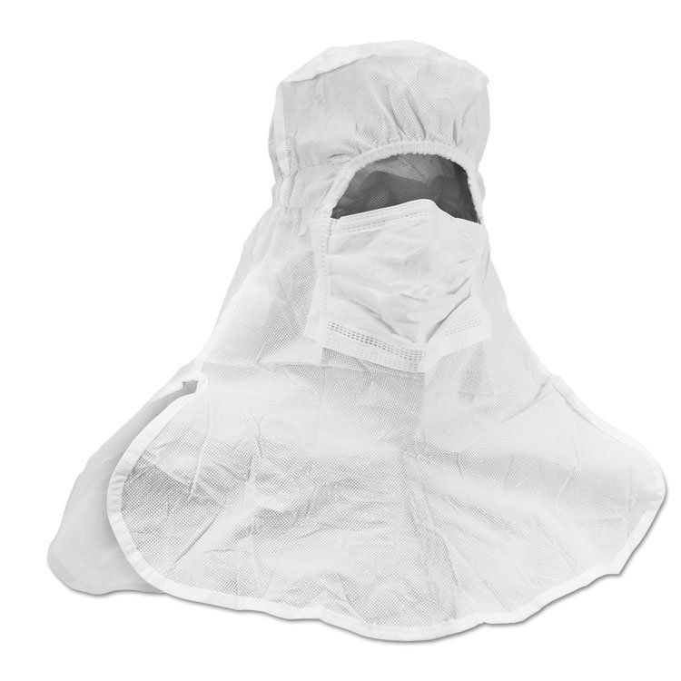 KIMBERLY CLARK A5 Sterile Integrated Hood and Mask with CLEAN-DON* Technology, One Size Fits All, White, 75/Carton (ANS36072)