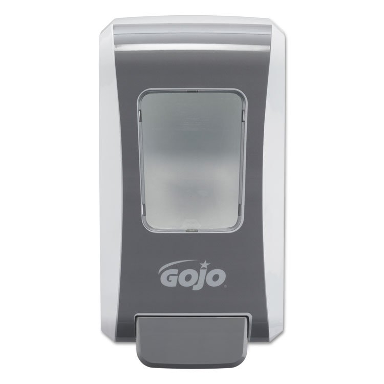 GO-JO INDUSTRIES FMX-20 Soap Dispenser, 2 L, 6.5 x 4.7 x 11.7, White/Gray, 6/Carton (GOJ527006)