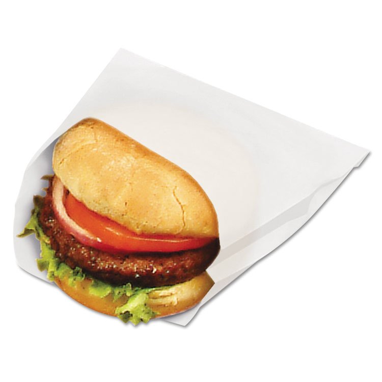 BAGCRAFT Waxed Single-Serve Bags, 6" x 1" x 7", Translucent White, 6,000/Carton (BGC300404)