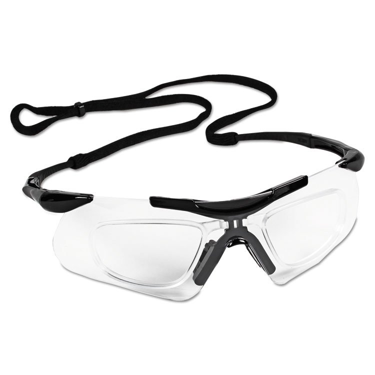 KIMBERLY-CLARK PROFESSIONAL Nemesis Readers Safety Glasses, Black Half Frame, Clear Dual Lens, 12/Box (ANS38503)