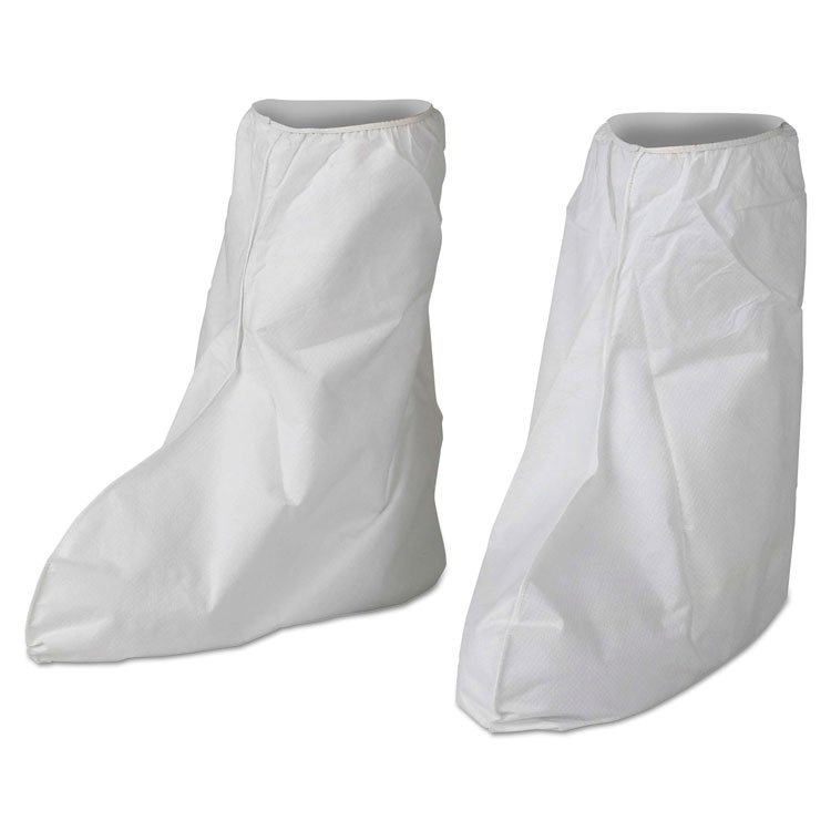 KIMBERLY-CLARK PROFESSIONAL A40 Liquid/Particle Protection Boot Covers, Medium to Large, White, 400/Carton (ANS36779)