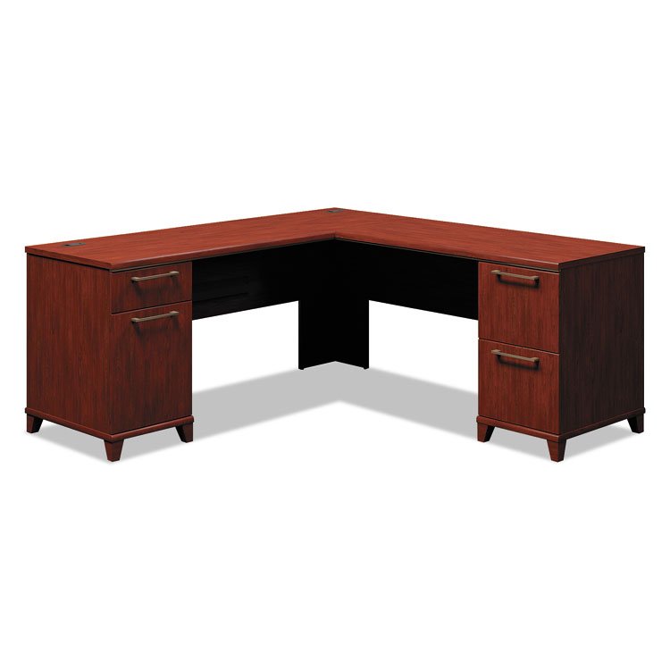BUSH INDUSTRIES Enterprise Collection L-Desk Surface, 70.13" x 70.13" x 29.75", Harvest Cherry, (Box 2 of 2) (BSH2910CSA203)