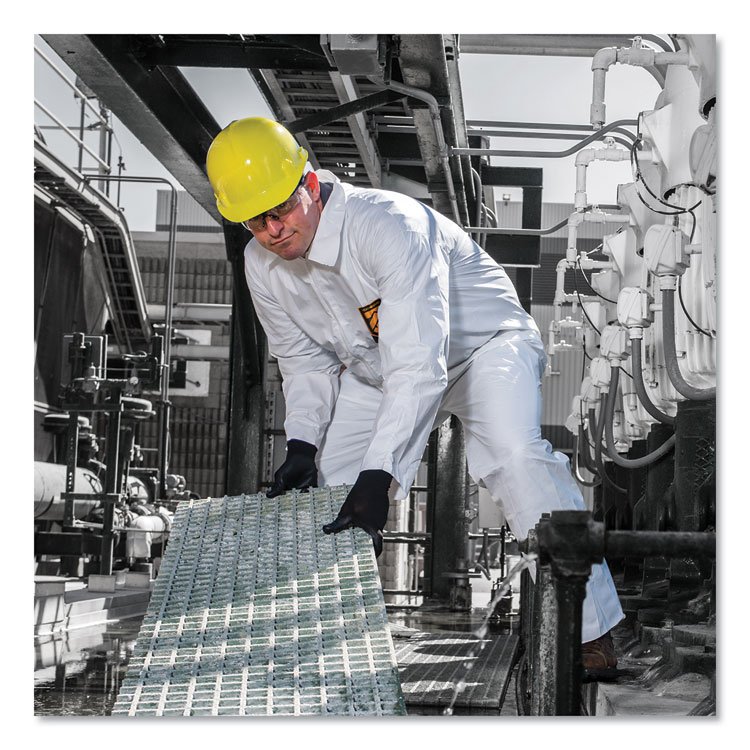 KIMBERLY-CLARK PROFESSIONAL A30 Elastic Back and Cuff Coveralls, 4X-Large, White, 21/Carton (ANS46107)