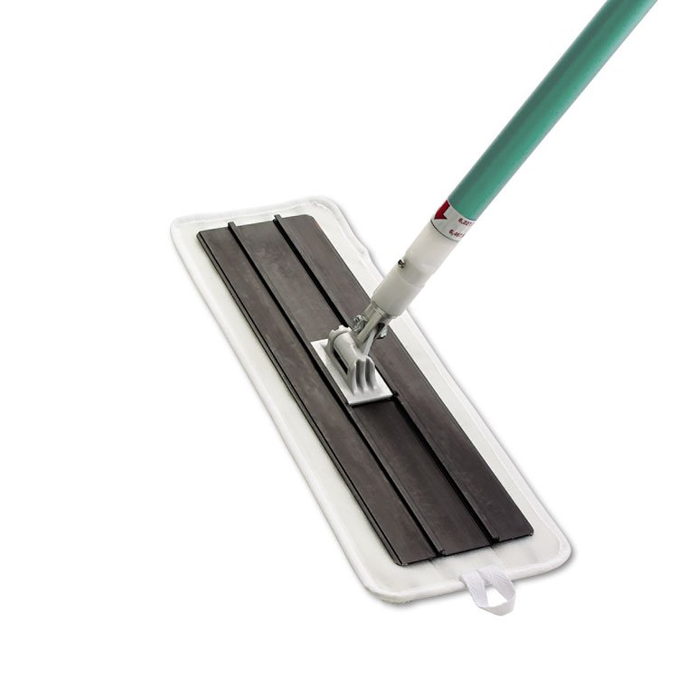 3M/COMMERCIAL TAPE DIV. Easy Scrub Flat Mop Tool, 16" Microfiber Head, 54" Green Aluminum Handle (MMM55593)