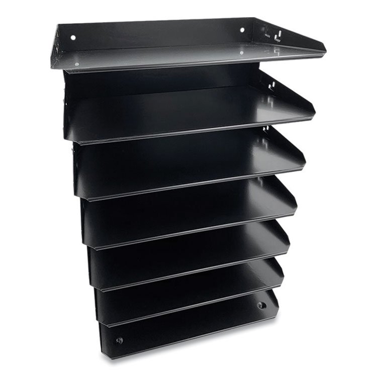 THE COIN-TAINER CO., LLC Steel Horizontal File Organizer, 7 Sections, Letter Size Files, 8.75 x 12 x 18, Black (CTXHASZ0150)