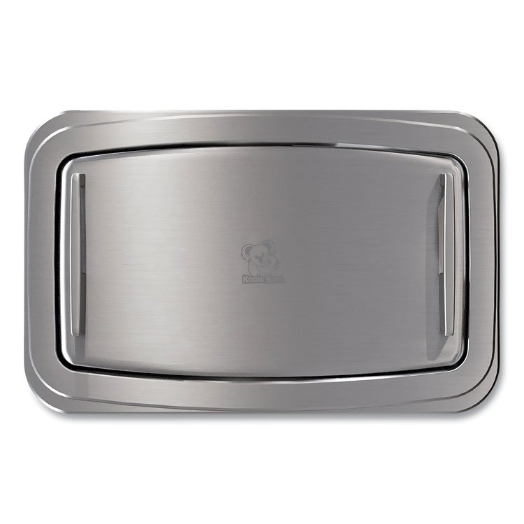 BOBRICK WASHROOM Baby Changing Station, Wall Horizontal Mount, 37.06 x 21.63, Gray (BOBKB310SSWM)