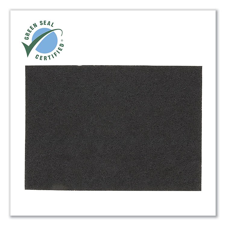 3M/COMMERCIAL TAPE DIV. Low-Speed Stripper Floor Pad 7200, 20 x 14, Black, 10/Carton (MMM72002014)
