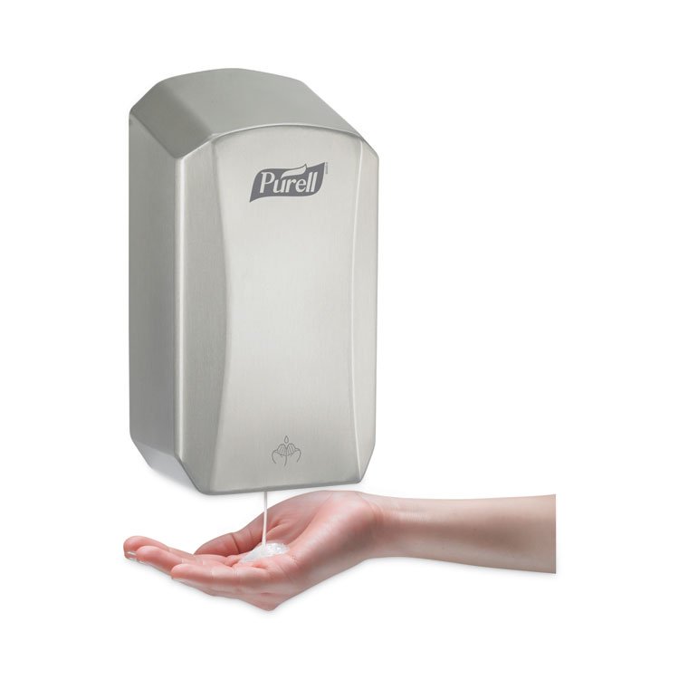 GO-JO INDUSTRIES LTX Behavioral Health Dispenser, 1,200 mL, 6.54 x 4.1 x 11.22, Stainless Steel (GOJ192601CT)