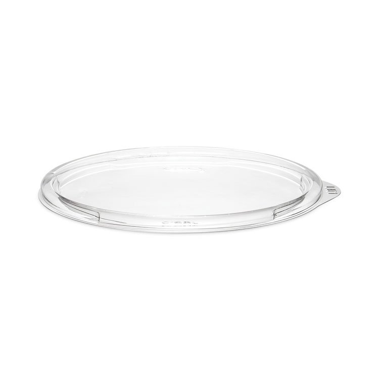 DART PresentaBowls Clear Flat Lids, 5.4" Diameter x 0.3" h, Plastic, 504/Carton (DCCC16BL)
