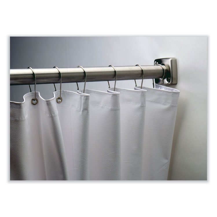 BOBRICK WASHROOM Shower Curtain, 42 x 72, Vinyl, White (BOB2042)